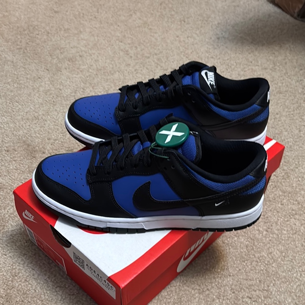 NEW Nike Dunk Low Blue and Black Sneakers.